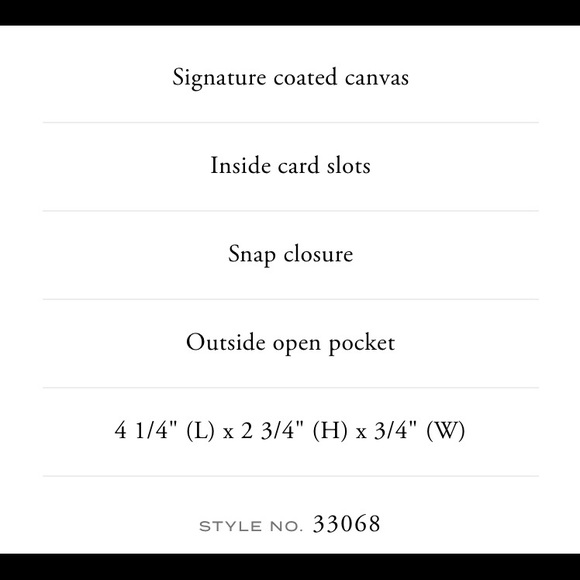 COACH Business Card Case In Signature Canvas - Picture 4 of 4